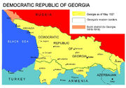 Democratic Republic of Georgia map