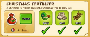 Christmas fertilizer