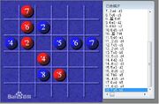 数字连珠棋红胜实例