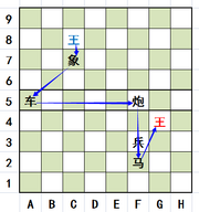 王借用公用棋子的攻杀