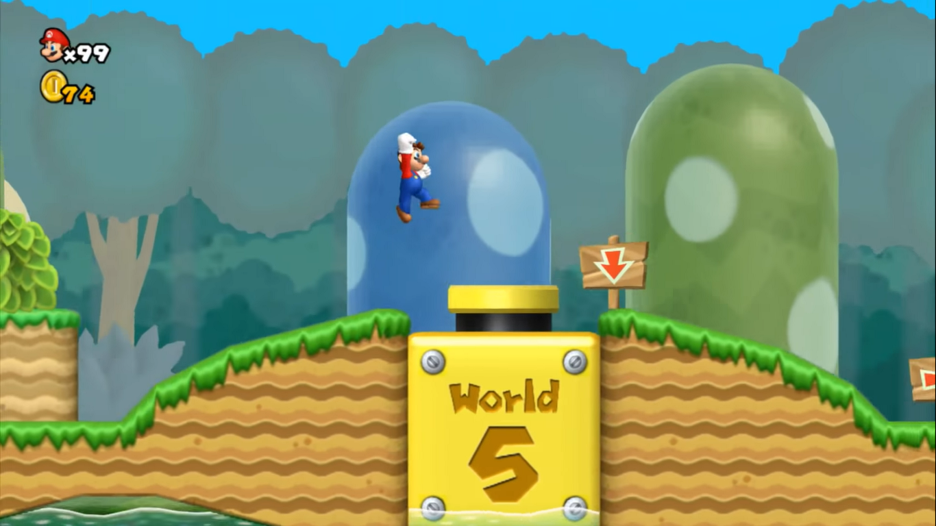 World 1Cannon (Another Super Mario Bros. Wii) Newer Super Mario Bros