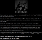 Newgrounds SOPA