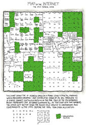 Map of the internet