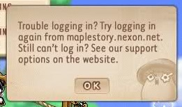 Maplestory having trouble logging in 2019