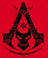 Drapeau assassin noir