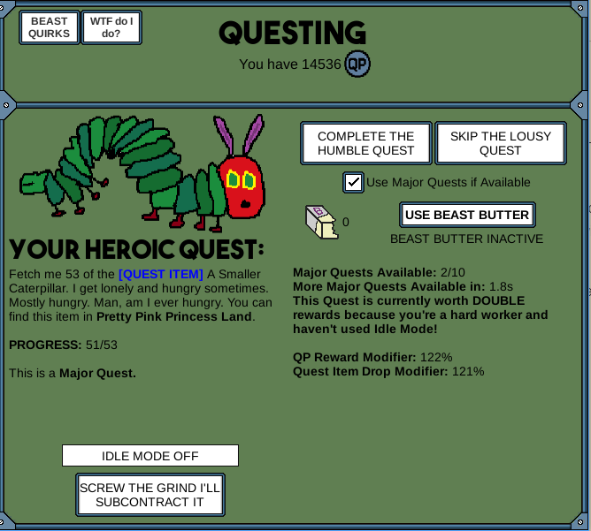 Questing NGU Idle Wiki Fandom