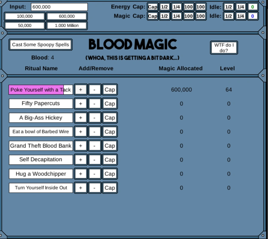 Blood Magic NGU Idle Wiki Fandom