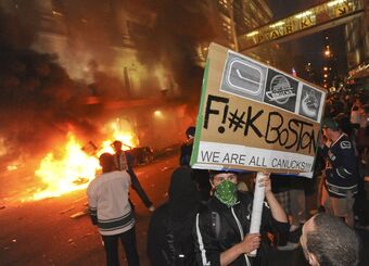 2011 Vancouver Stanley Cup Riot Nhl Hockey Wikia Fandom