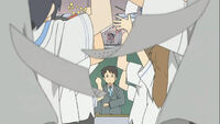 Manabu Takasaki's class celebrates the end of a test.