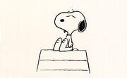 Snoopy peanuts doghouse