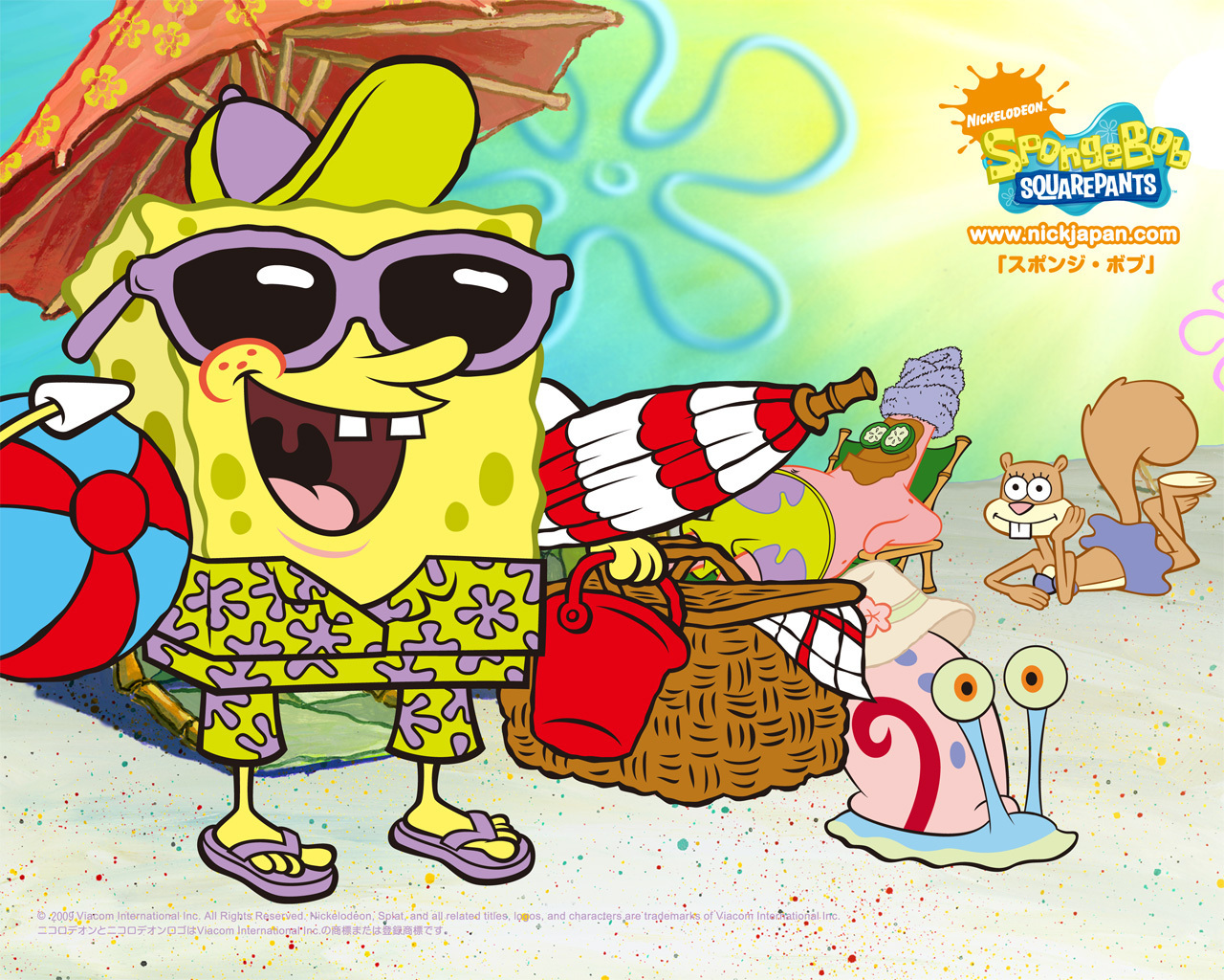 Image SpongeBob Summer Wallpaperjpg Nickelodeon FANDOM