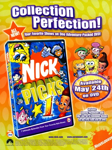 Image - Nick Picks 1 DVD print ad NickMag May 2005.jpg | Nickelodeon ...