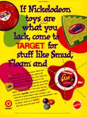 Gak Smud Floam target print ad NickMag Dec 1995