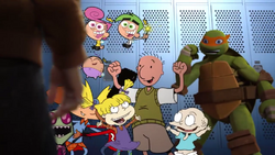 Doug with Michelangelo and Zim