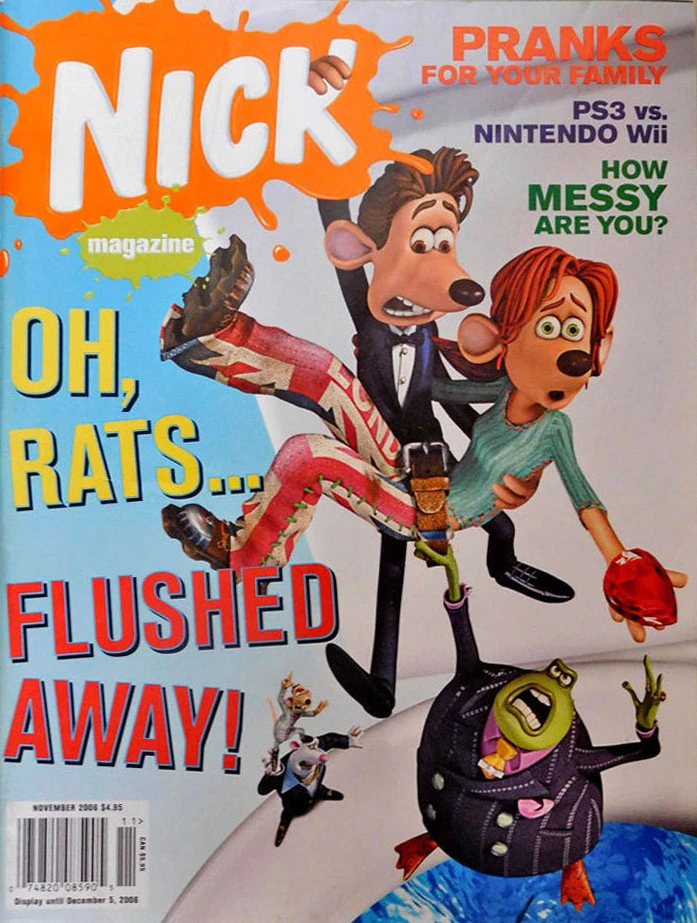 Image Nick Magazine cover Nov 2006 Flushed Away.jpg Nickelodeon