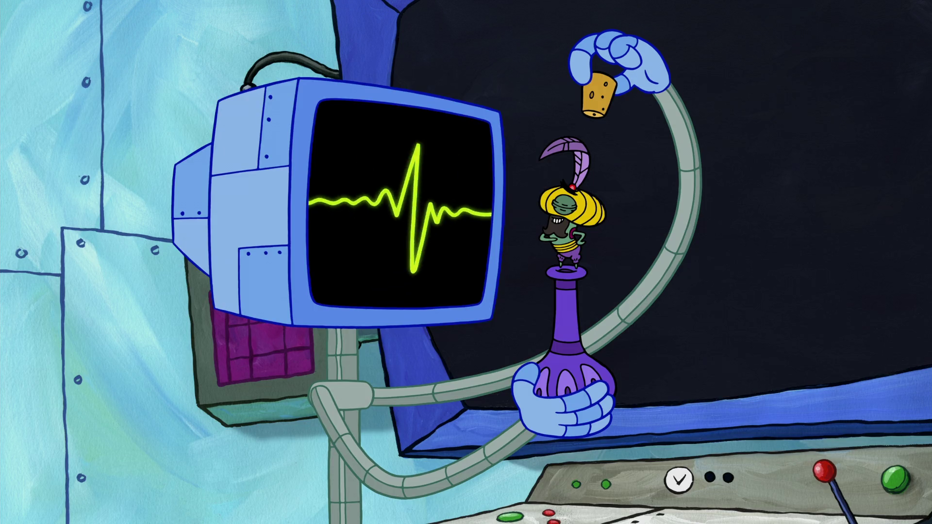 Image Spongebob Squarepants Karen The Computer And Genie Plankton Png Nickelodeon Fandom