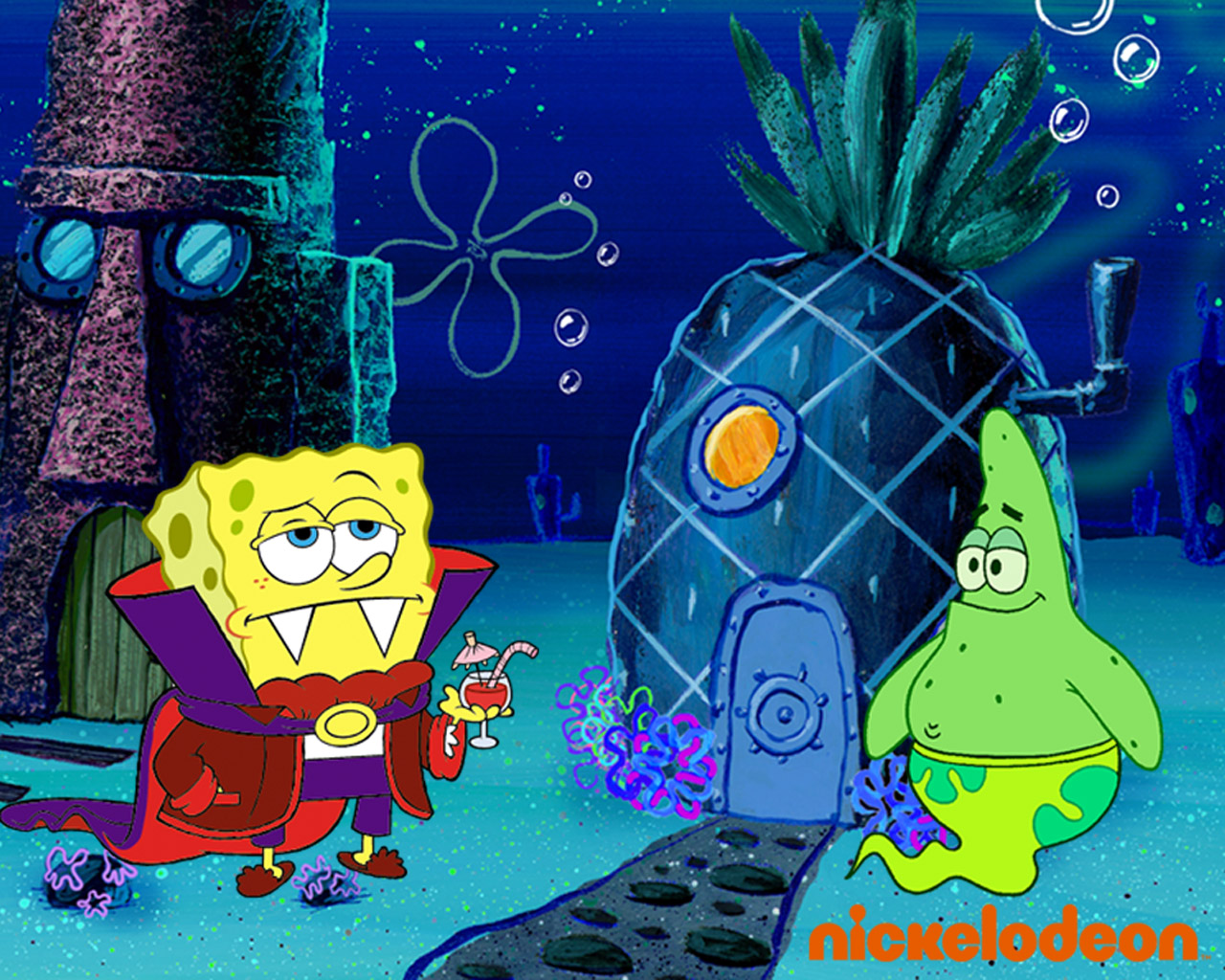 Image SpongeBob Halloween Wallpaperjpg Nickelodeon FANDOM