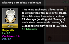 Slashing tornado max