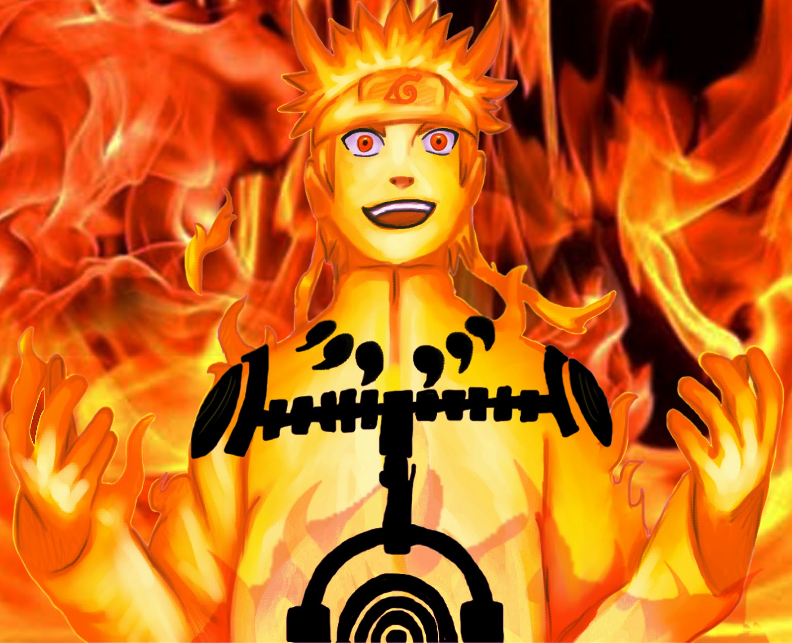 File Naruto Uzumaki Nine Tails Chakra Mode Png