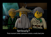 Ninjago bad joke spoof