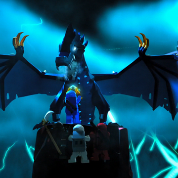 lego ninjago blue dragon set