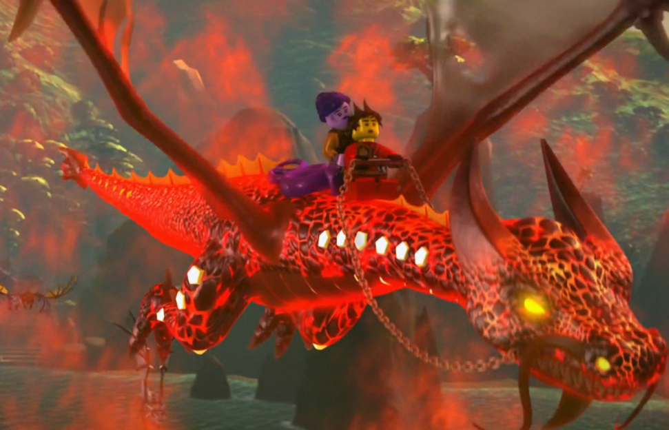 lego worlds how to get fire dragon