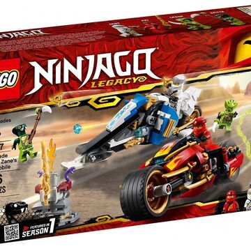 lego ninjago kai's blade cycle & zane's snowmobile 70667