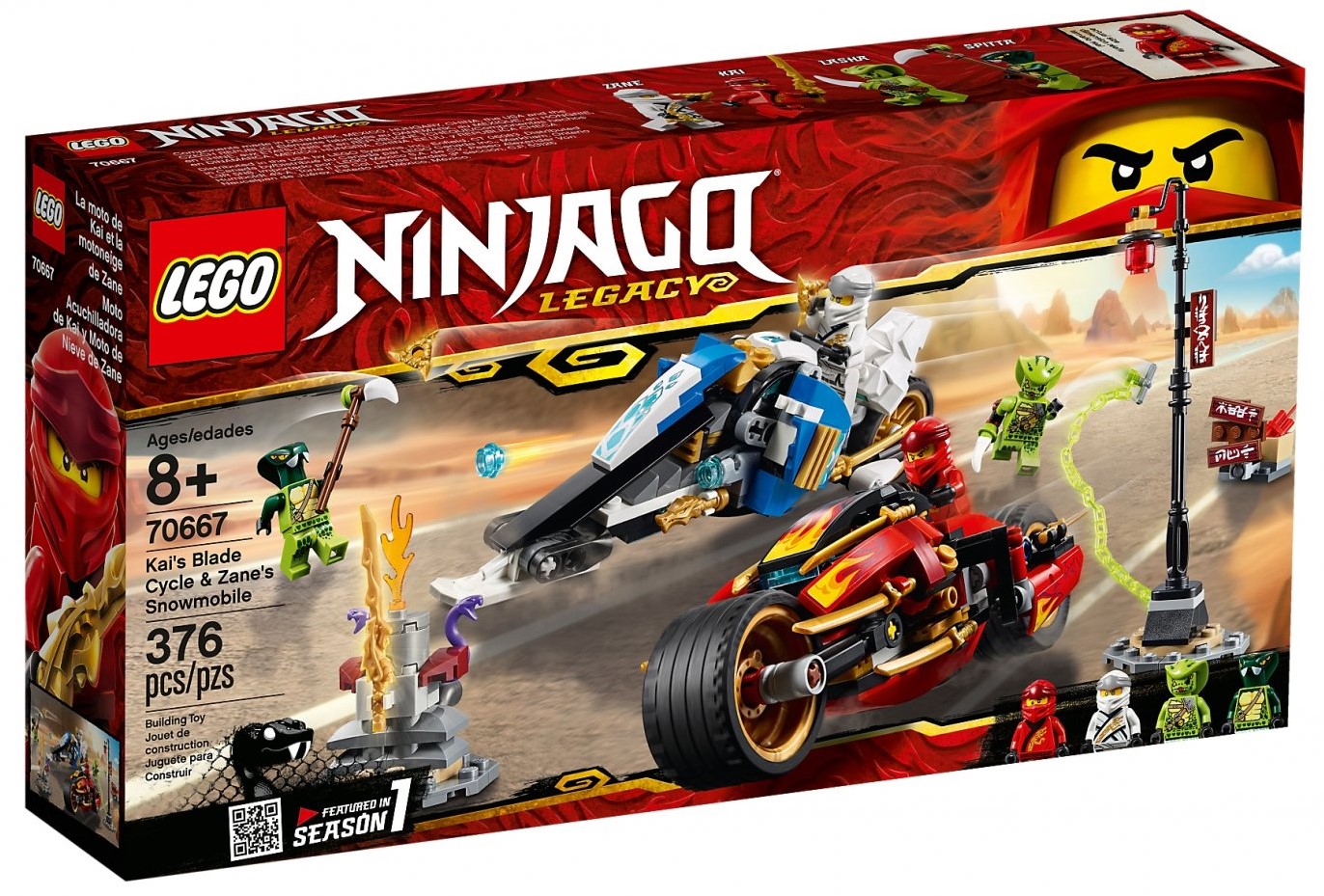 70667 Kai S Blade Cycle Zane S Snowmobile Ninjago Wiki Fandom