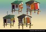 NINJAGO ShantyTown Huts