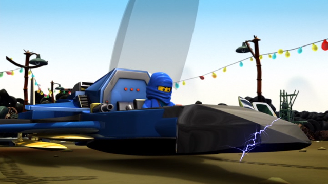 lego ninjago blue plane