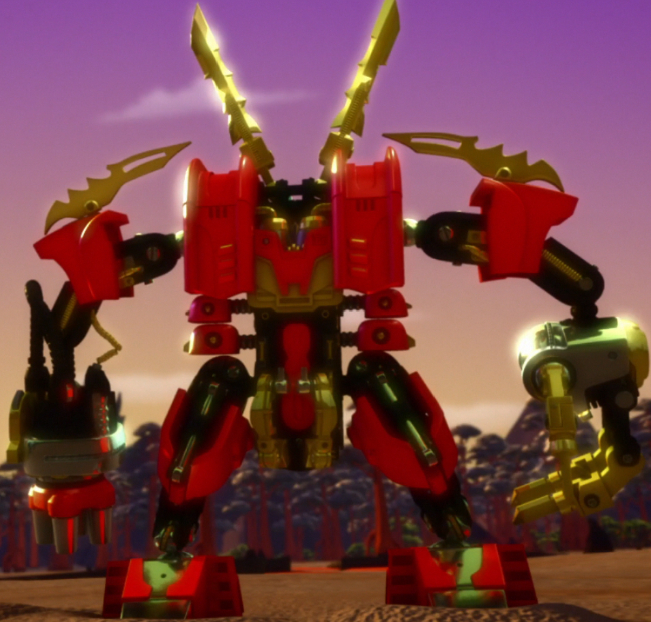 lego ninjago red mech