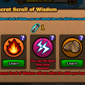 Secret Scroll Of Wisdom Ninja Saga Wiki Fandom
