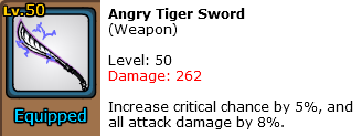 Angry Tiger Sword