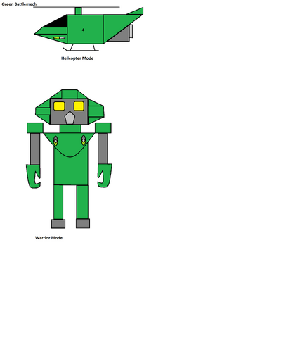 Green Battlemech
