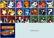 Digimon Rumble Arena 2 Charecter list
