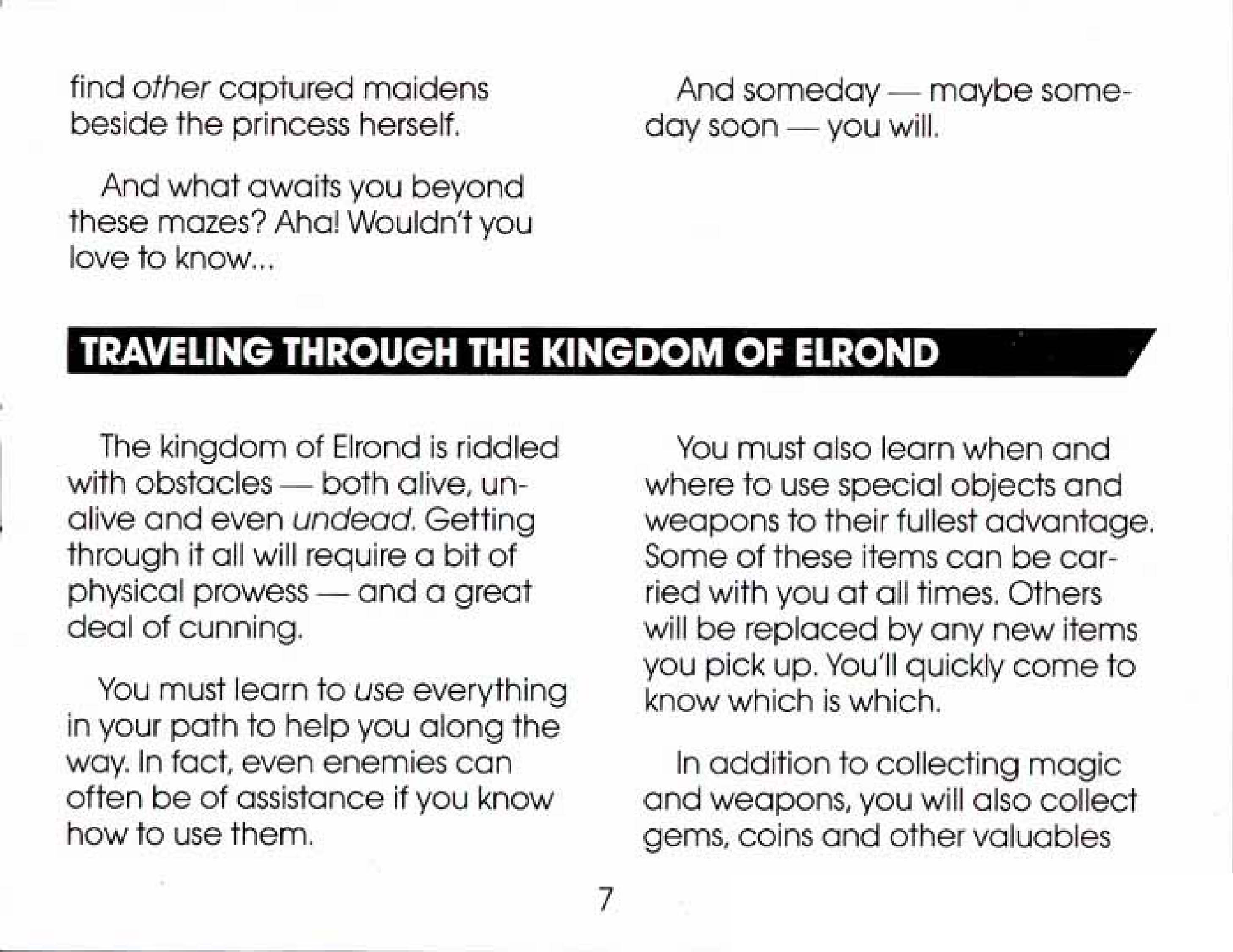 Image - Wizards & Warriors Manual page 7.png | Nintendo | FANDOM powered by Wikia