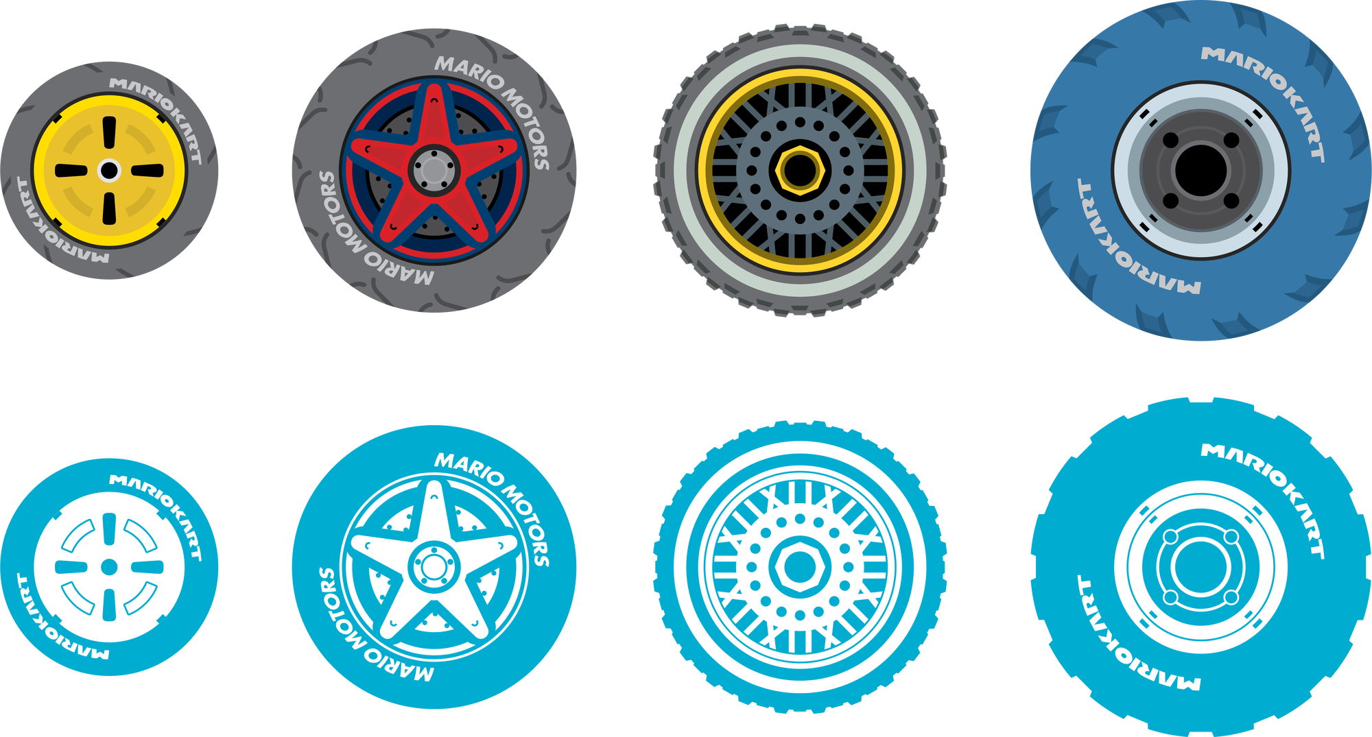 FileMario Kart 8 2D wheels artwork.svg Nintendo FANDOM powered