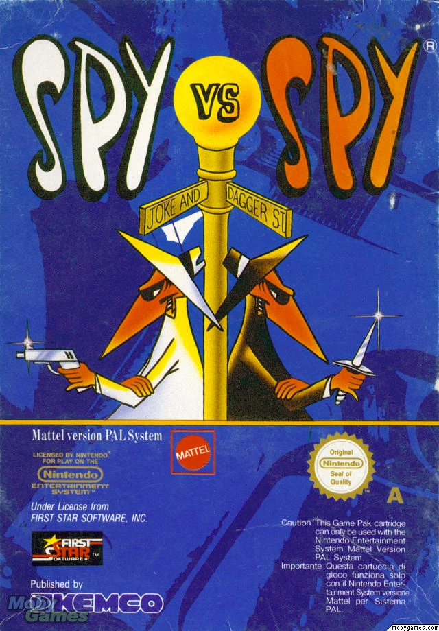 Image Spy vs. Spy NES box art.jpg Nintendo FANDOM powered by Wikia
