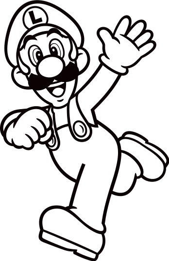 File:ARTWORK - LINEART - Luigi 2.svg | Nintendo | FANDOM powered by Wikia