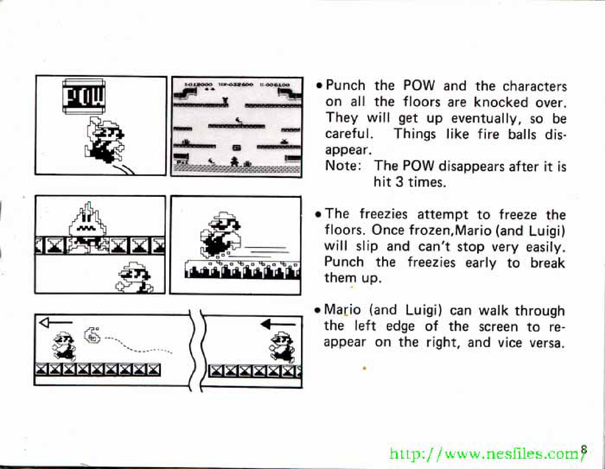 Image Mario Bros. Manual page 8.png Nintendo FANDOM powered by Wikia