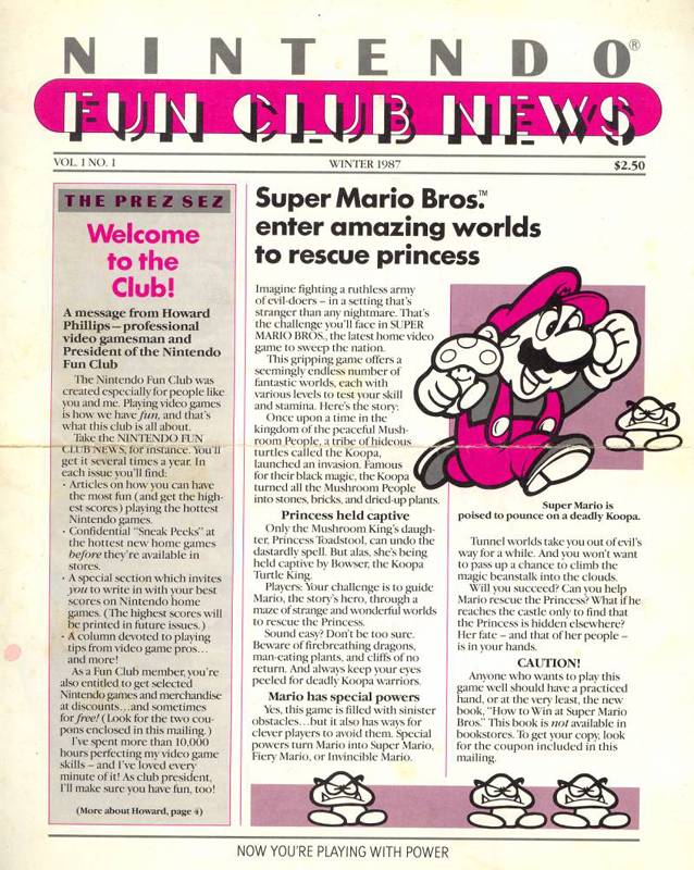 nintendo fun club news
