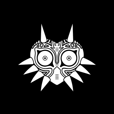 Download File:The Legend of Zelda Majora's Mask 3D - Mask artwork 02 (Monochrome).svg | Nintendo | FANDOM ...