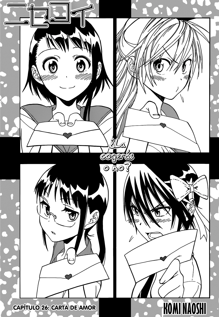Carta de amor (Capítulo) Wiki Nisekoi Fandom