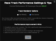 Raceperformancesettingstips