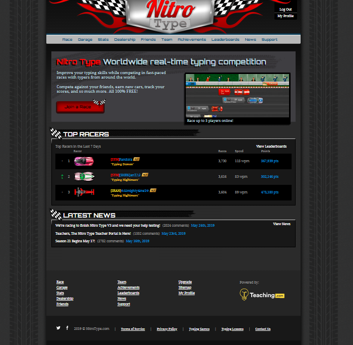 Nitro Type 2.0 Play Nitro Type 2.0 Play