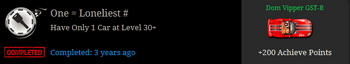 One = Lonliest Number