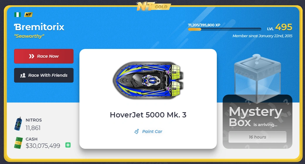 Garage Nitro Type Wiki FANDOM powered by Wikia