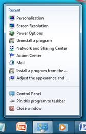 Controlpaneljumplist