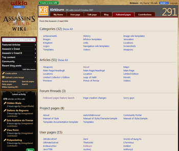 Followed pages - The Assassin's Creed Wiki