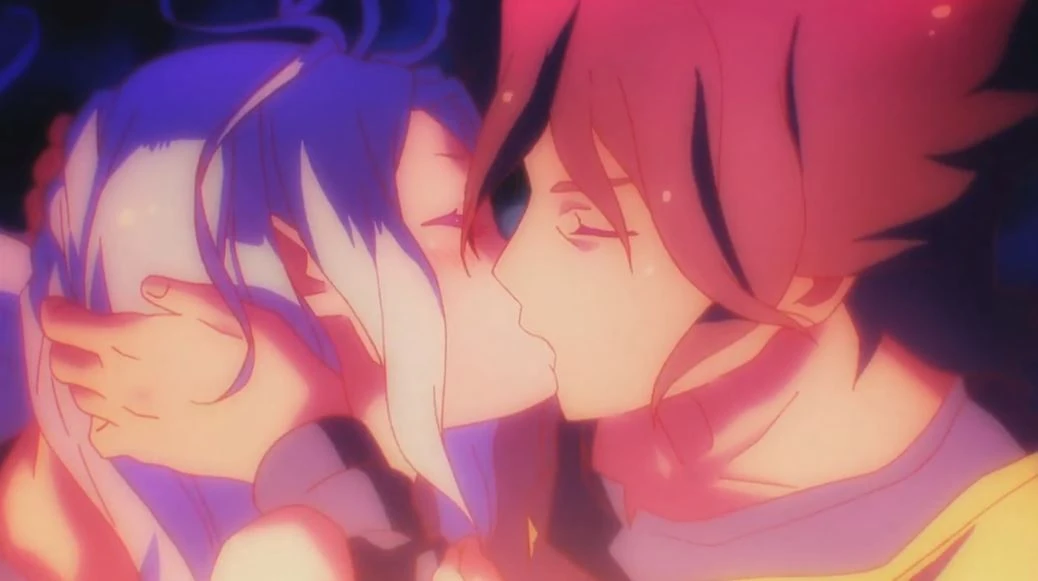 No Game No Life Shiro And Sora Kiss